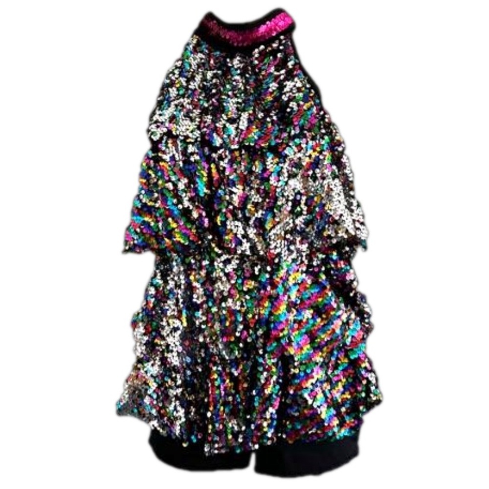4pcs Sequin Dance Costume 18928Y A Wish Come True With Headband and Wristlets